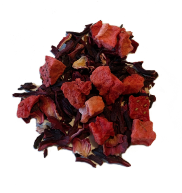 Touch of Pink (Aardbei/ Hibiscus) NIEUW | Kaori Tea & Spices