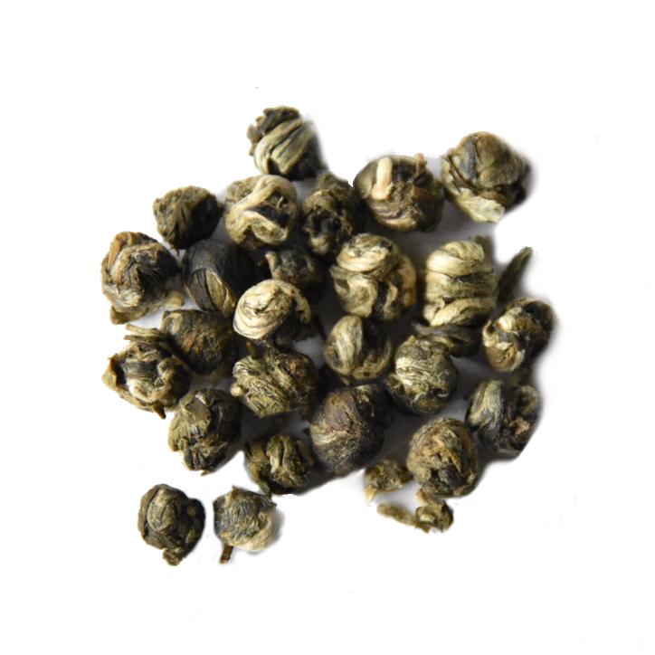 [TEA-297-50G] Groene theeparels met jasmijn (50g)